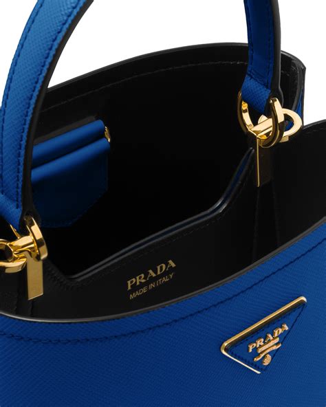 medium saffiano leather prada panier bag|Prada saffiano lux tote small.